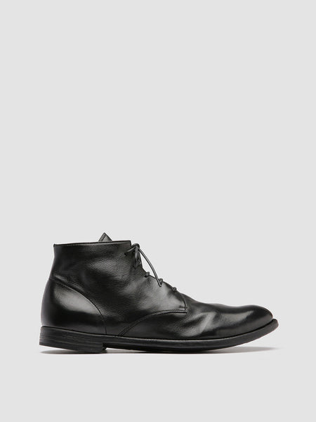 Men's Black Leather Ankle Boots: ARC 513 – Officine Creative