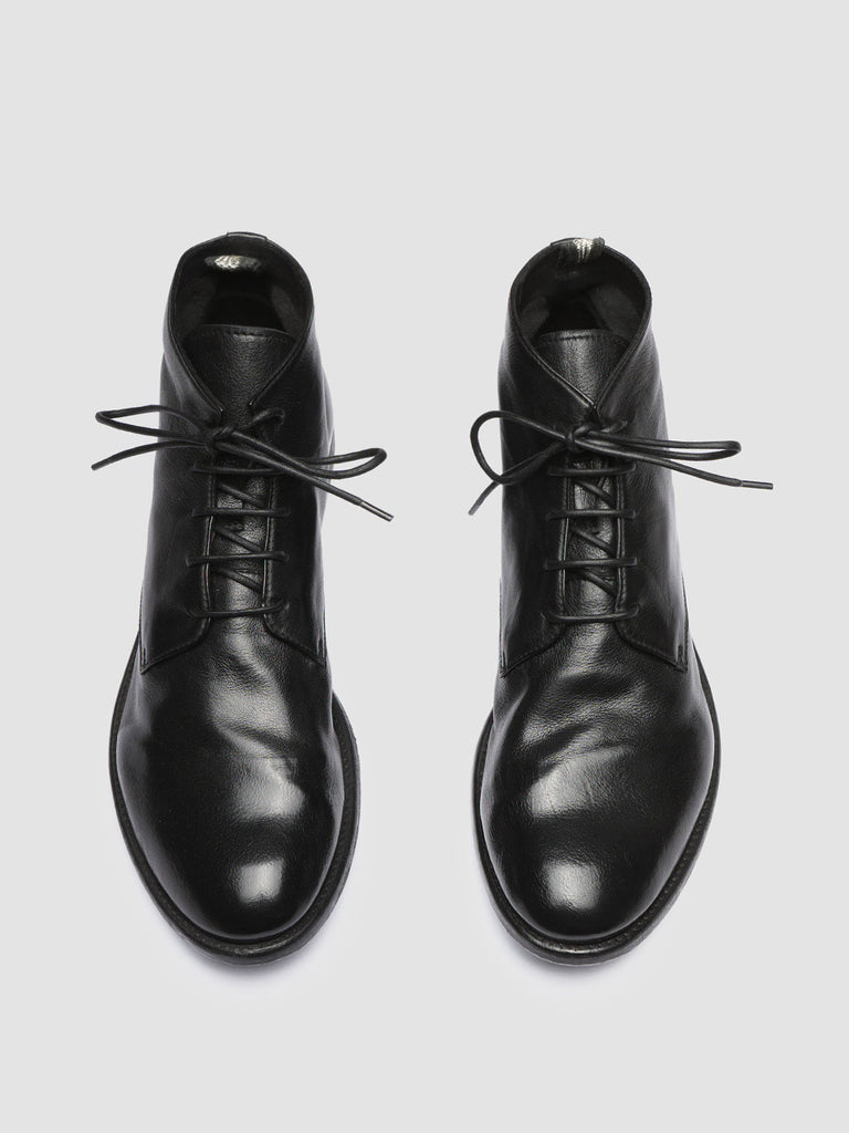 Men's Black Leather Ankle Boots: ARC 513 – Officine Creative EU
