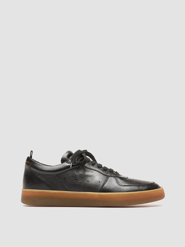 ASSET 001 - Black Leather Low Top Sneakers men Officine Creative - 1
