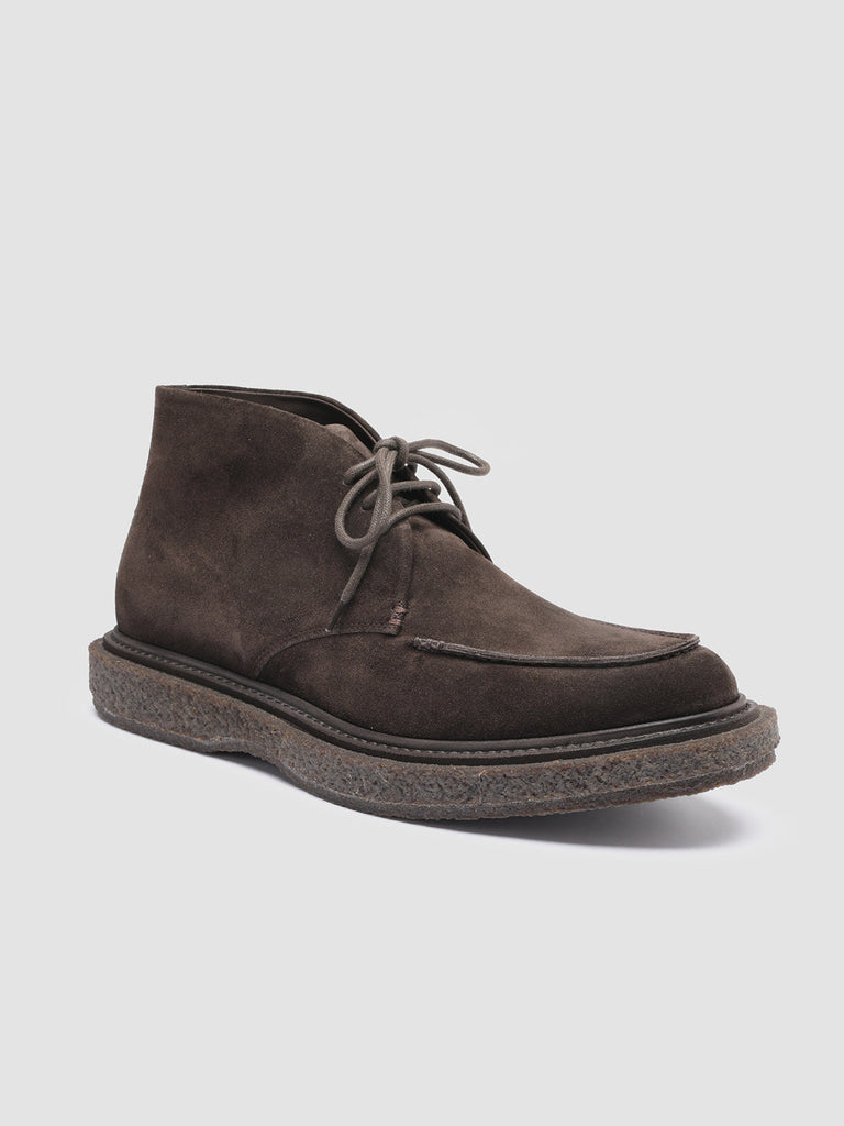 Men's Brown Suede Boots BULLET 001 – Officine Creative EU