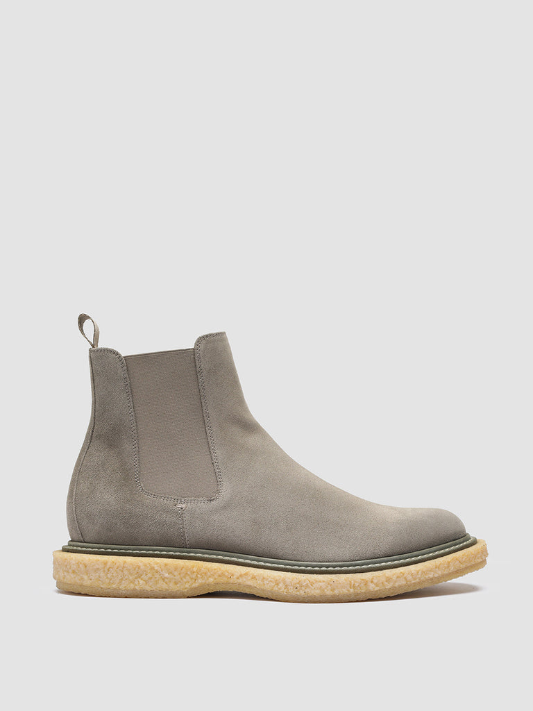BULLET 002 - Green Suede Chelsea Boots