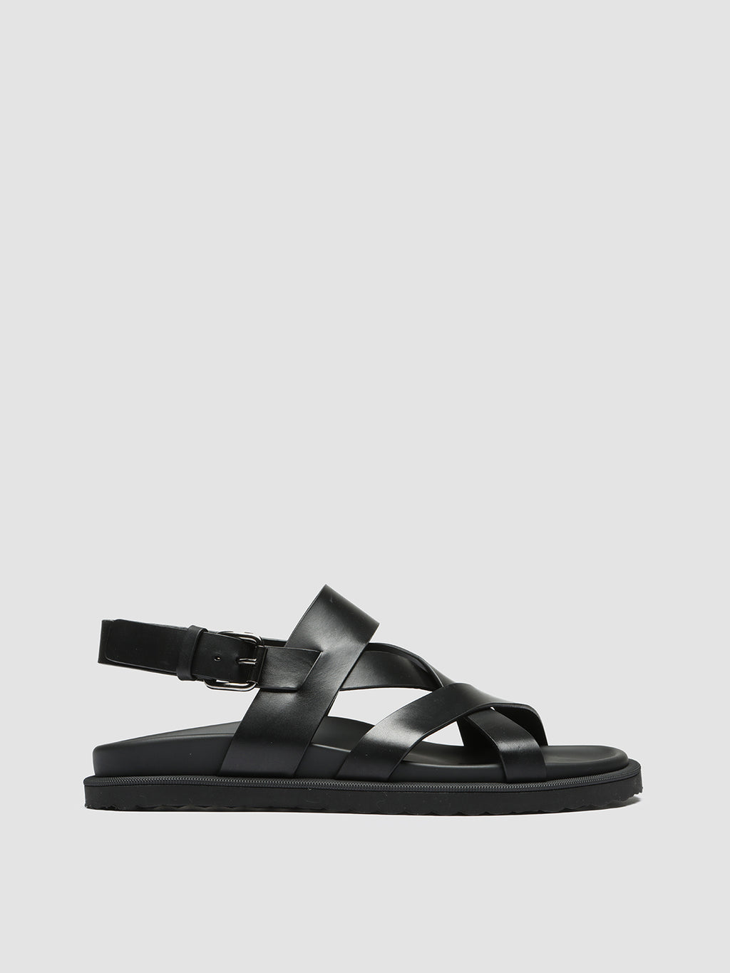 CHARRAT 002 - Black Leather Sandals  Men Officine Creative - 1