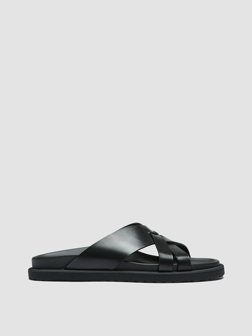 CHARRAT 003 - Black Leather Sandals  Men Officine Creative - 1