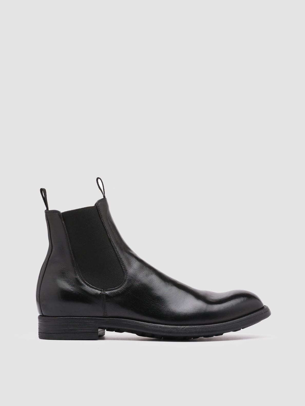 Men's Black Leather Boots CHRONICLE 002 – Officine Creative EU