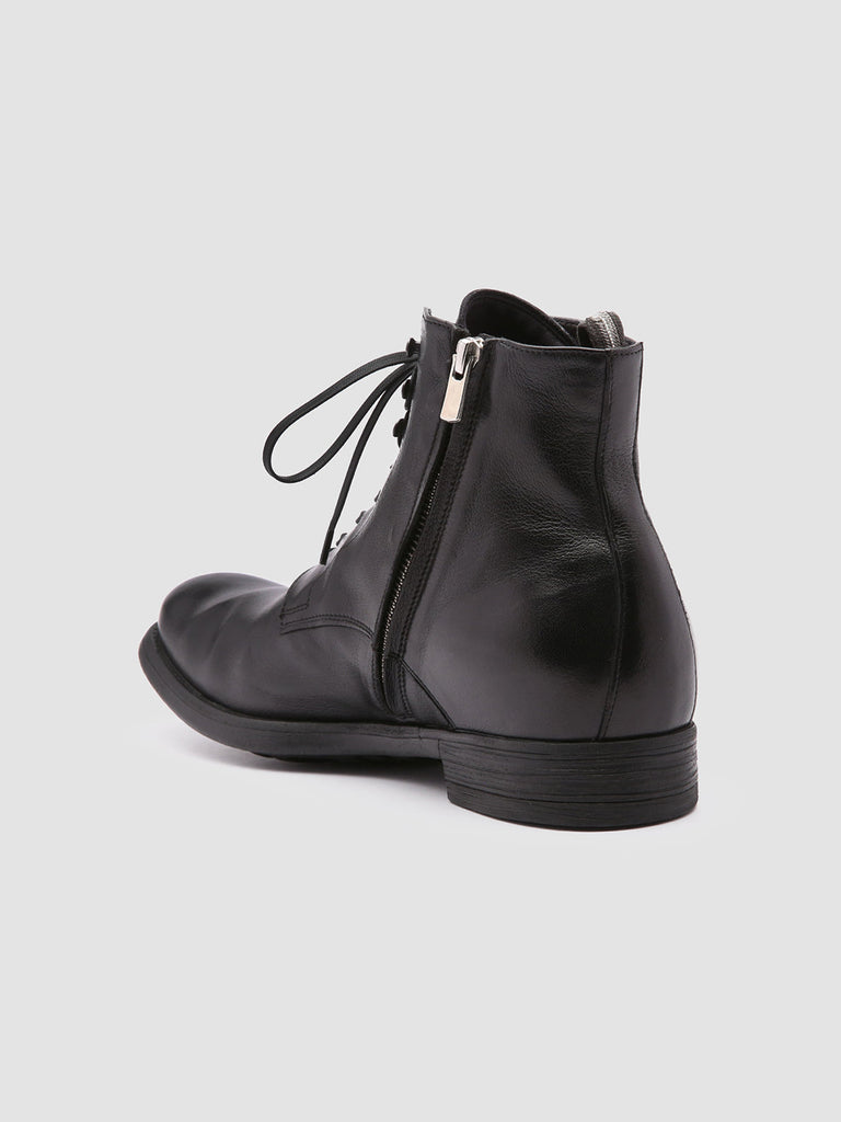 CHRONICLE 004 - Black Leather Ankle Boots Men Officine Creative - 4