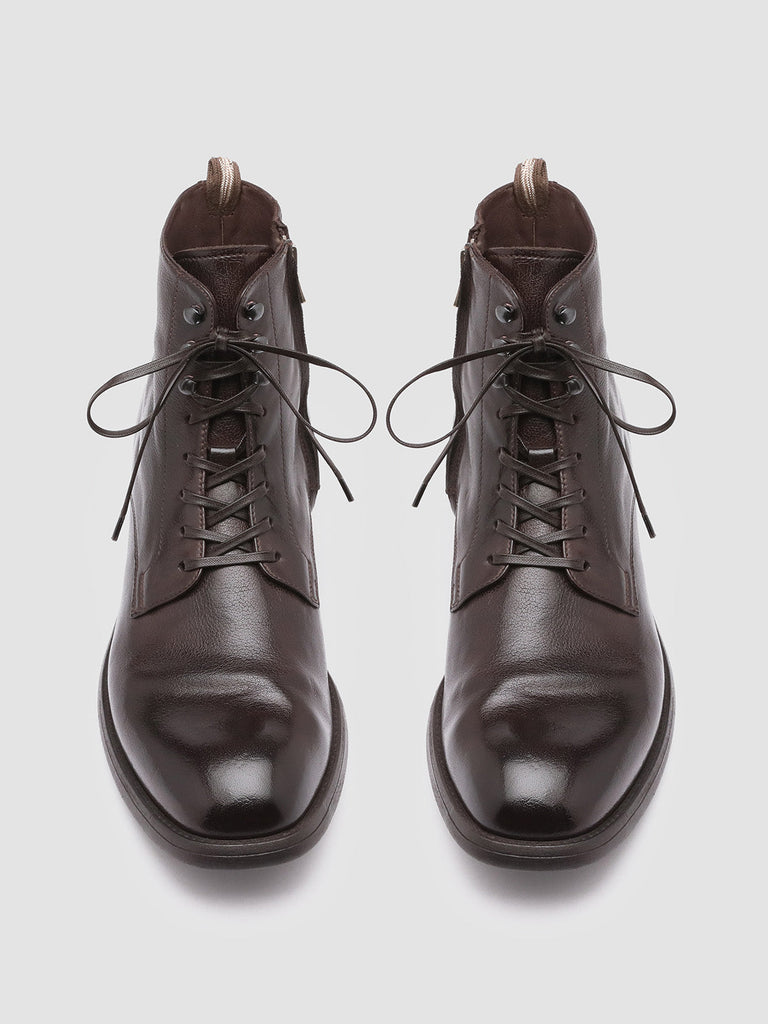 CHRONICLE 004 - Brown Leather Ankle Boots Men Officine Creative - 2