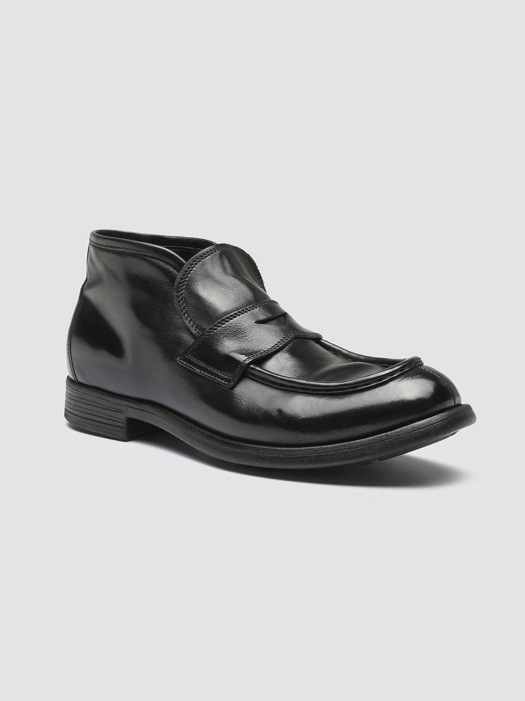 CHRONICLE 027 - Black Leather Ankle Boots Men Officine Creative - 3