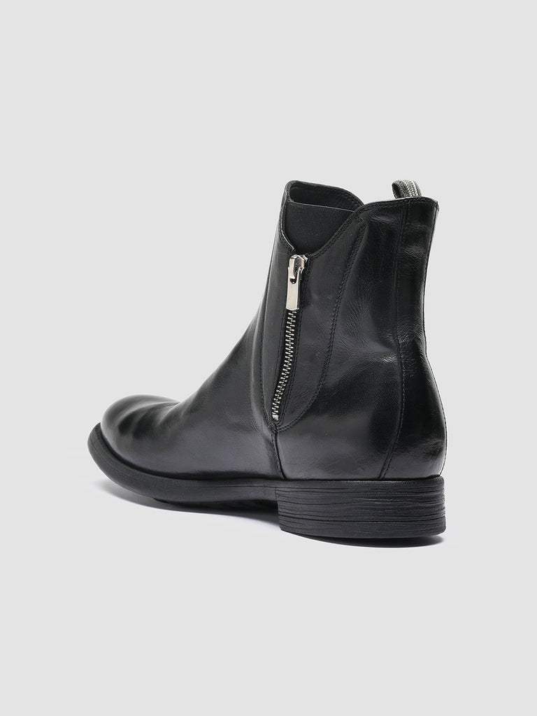 CHRONICLE 044 - Black Leather Ankle Boots Men Officine Creative - 4