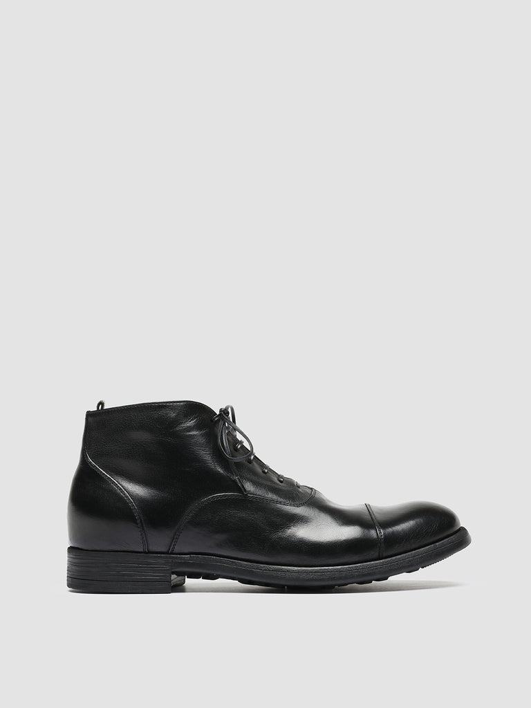 CHRONICLE 057 - Black Leather Lace Up Boots men Officine Creative - 1