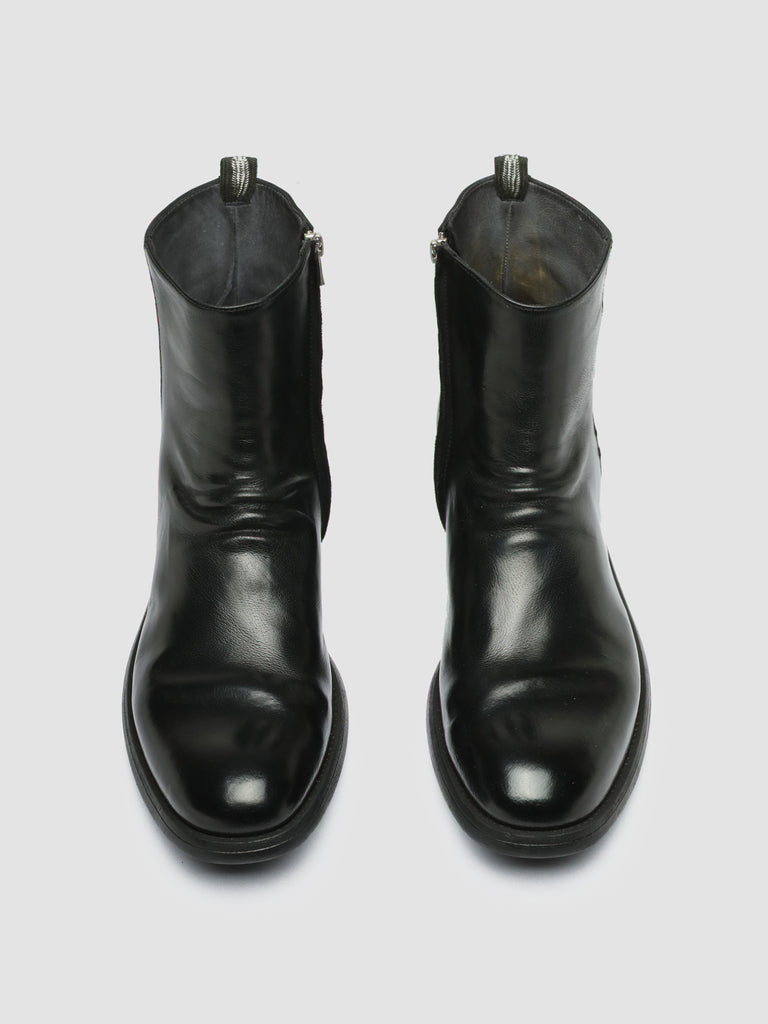 CHRONICLE 058 - Black Leather Zip Boots men Officine Creative - 2