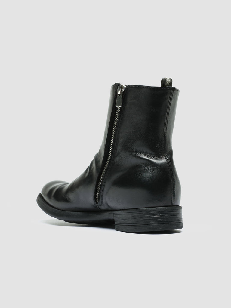 CHRONICLE 058 - Black Leather Zip Boots men Officine Creative - 4