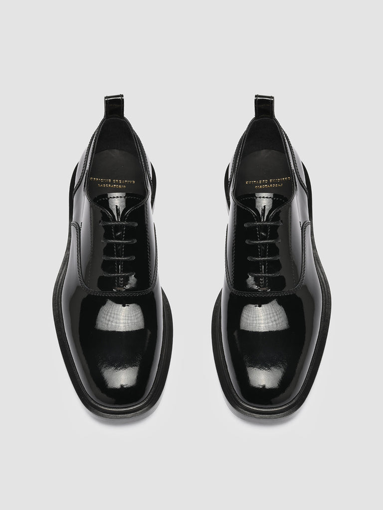 CONCRETE 002 - Black Patent Leather Oxford Shoes