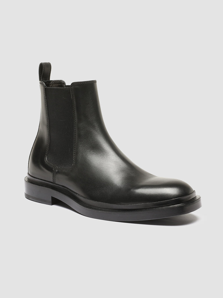 CONCRETE 005 - Black Leather Chelsea Boots men Officine Creative - 3