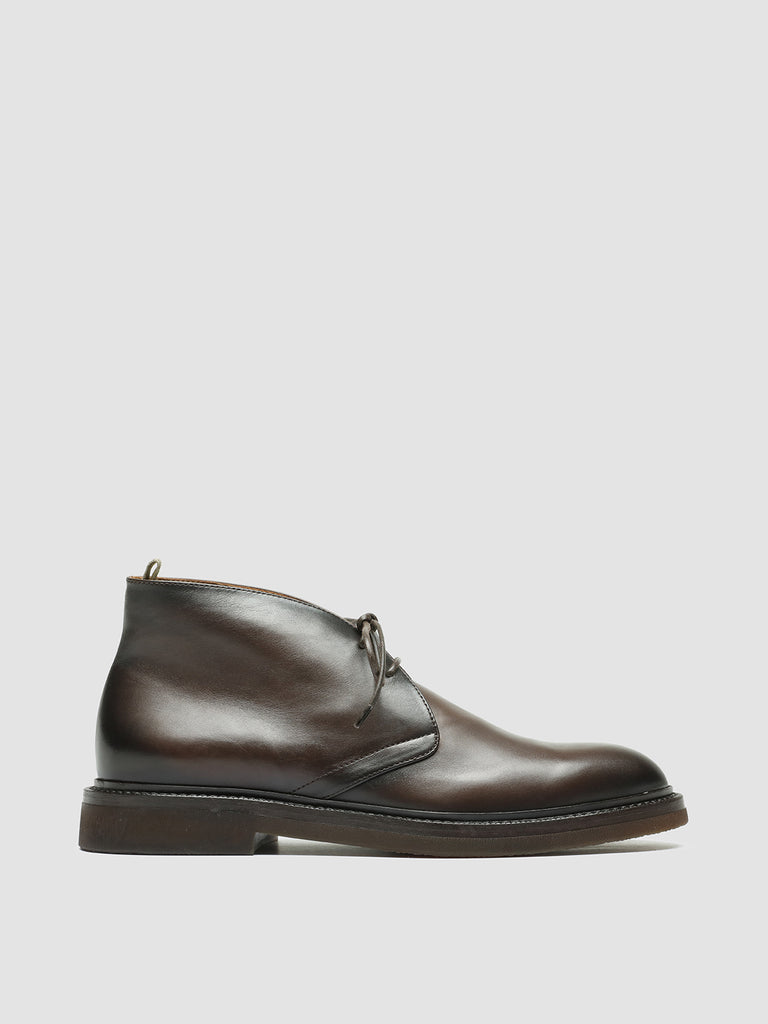 Men's Brown Leather Boots DUDE FLEXI 004 – Officine Creative EU