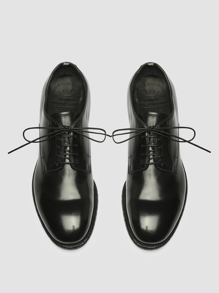 EMORY 022 - Black Leather Derby Shoes