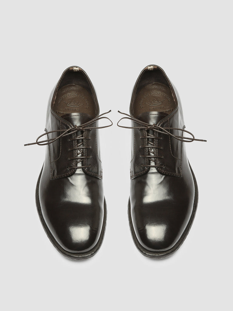 EMORY 022 - Brown Leather Derby Shoes