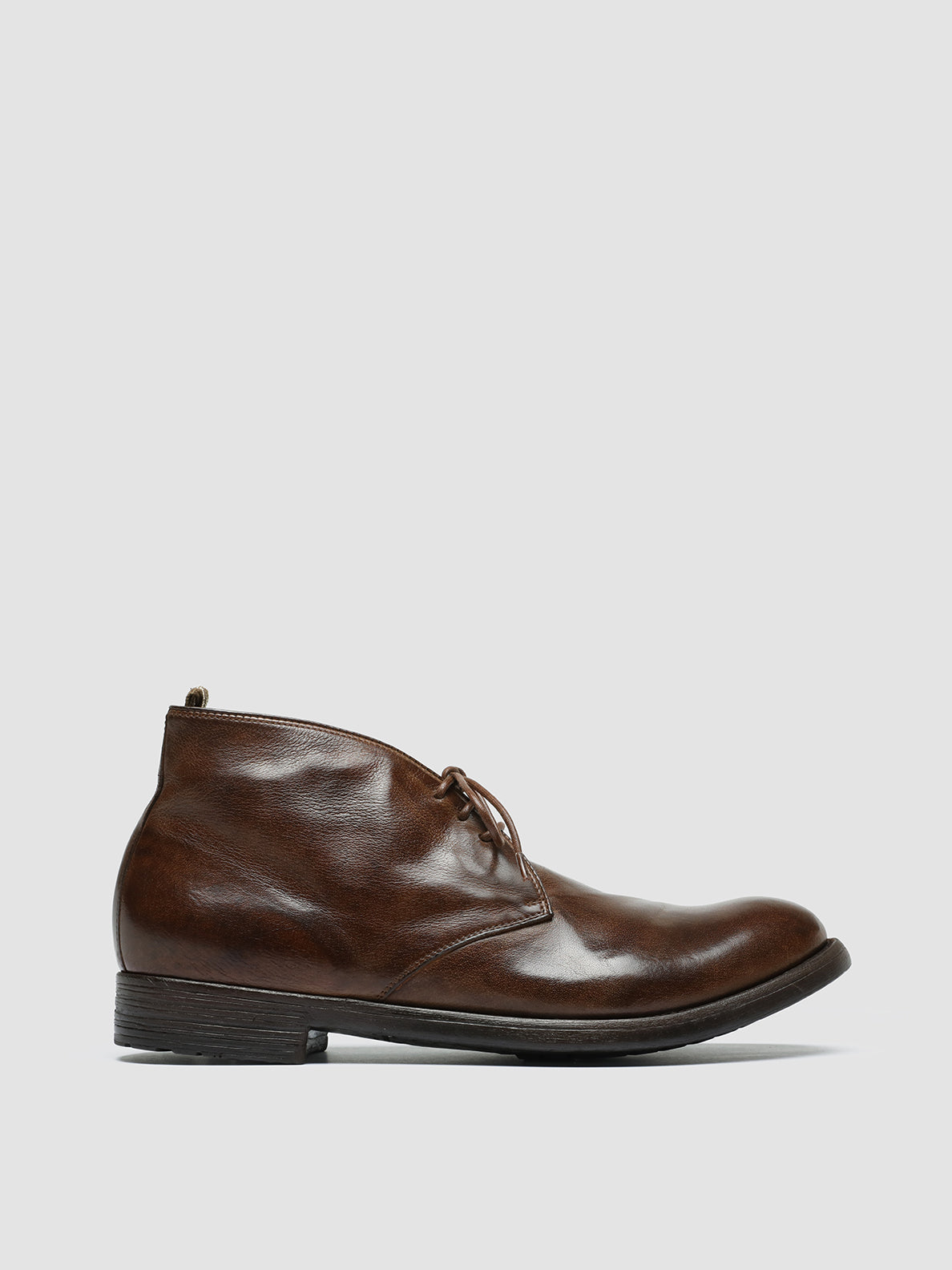 Men's Brown Leather Chukka Boots HIVE 050 – Officine Creative EU
