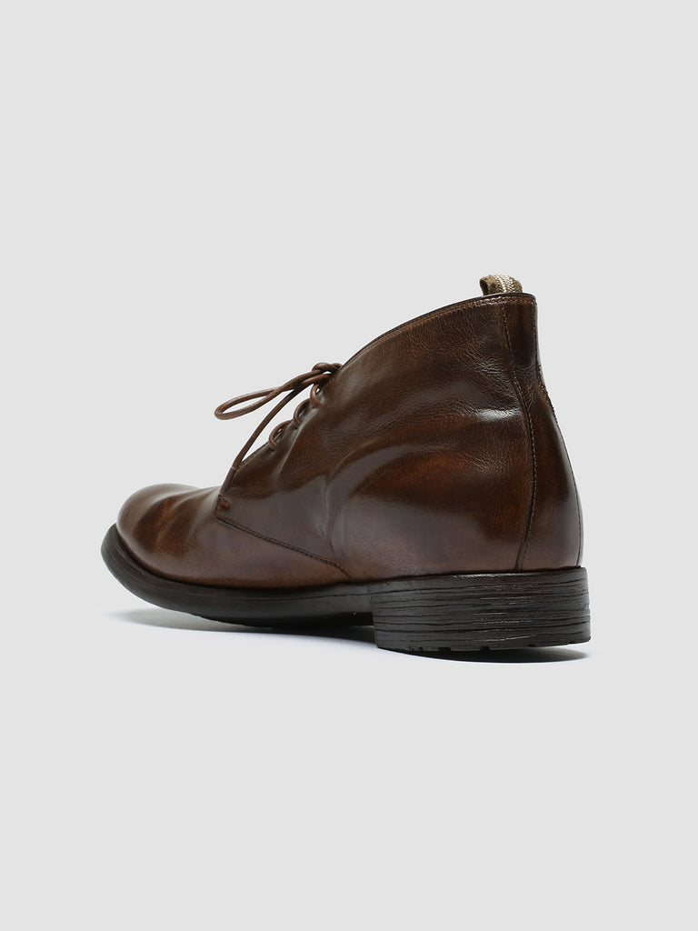Men's Brown Leather Chukka Boots HIVE 050 – Officine Creative EU