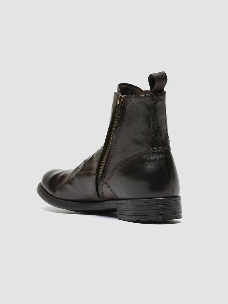 HIVE 051 - Brown Leather Zip Boots men Officine Creative - 4