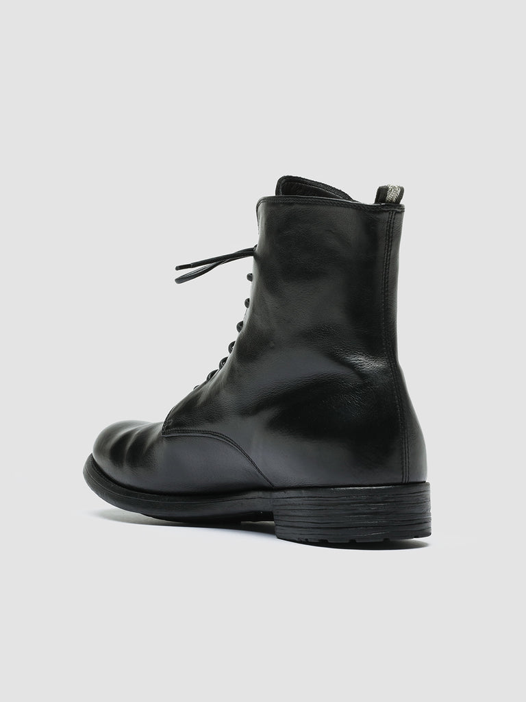 HIVE 053 - Black Leather Lace Up Boots men Officine Creative - 4
