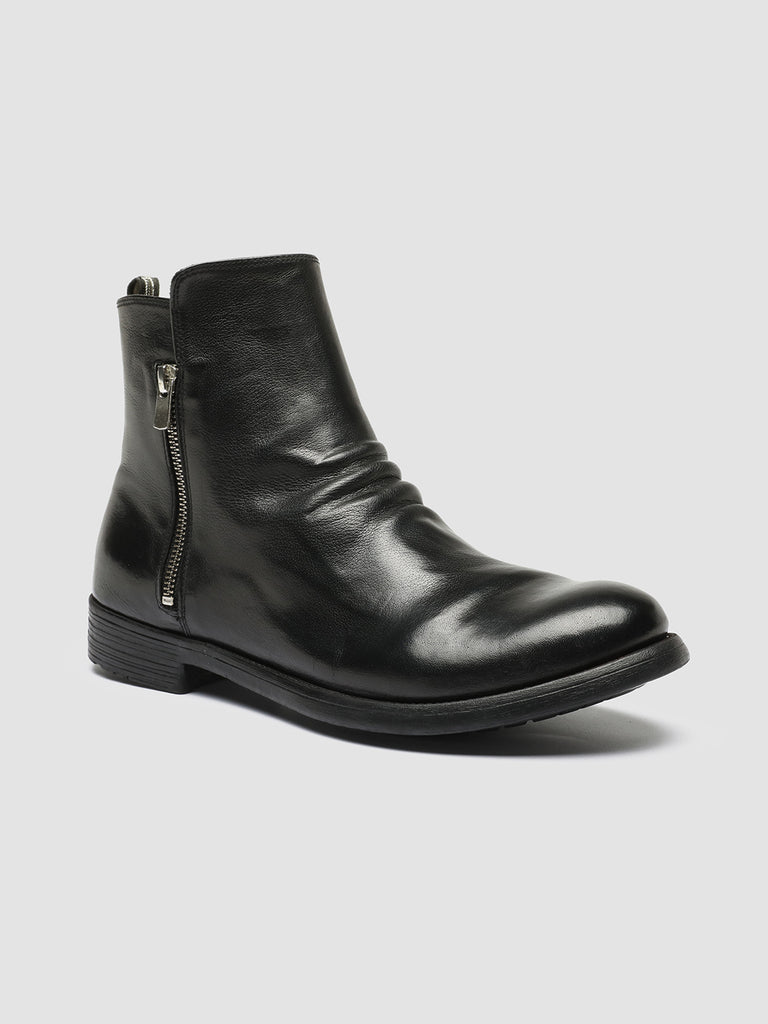 HIVE 054 - Black Leather Zip Boots men Officine Creative - 3