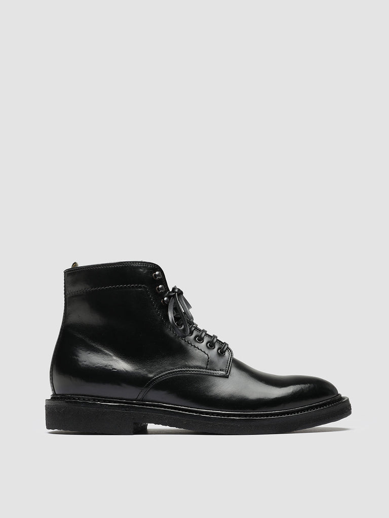 HOPKINS CREPE 107 - Black Leather Ankle Boots