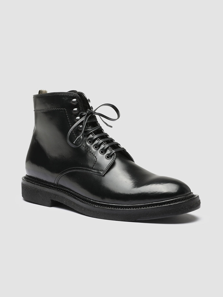 HOPKINS CREPE 107 - Black Leather Ankle Boots Men Officine Creative - 3