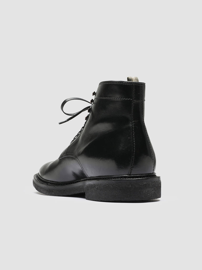 HOPKINS CREPE 107 - Black Leather Ankle Boots Men Officine Creative - 4