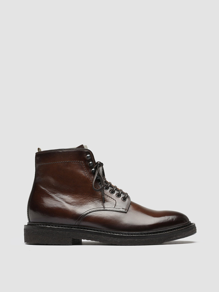 HOPKINS CREPE 107 - Brown Leather Ankle Boots