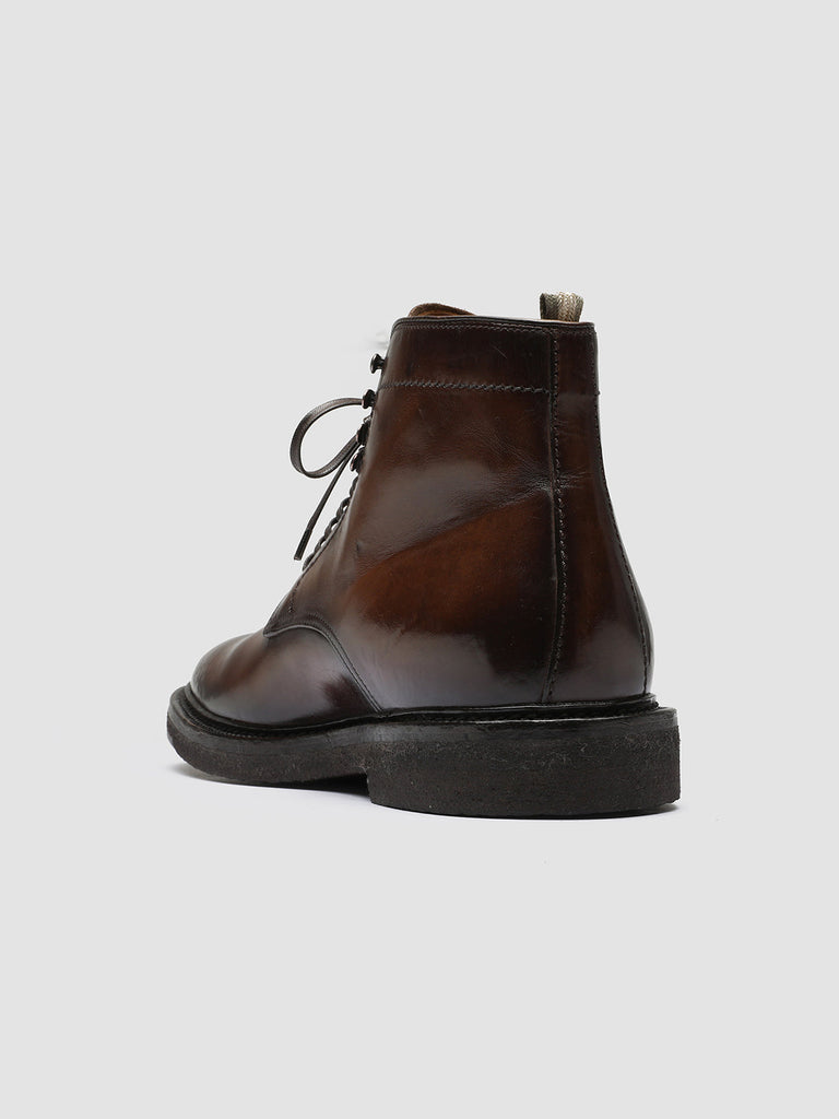 HOPKINS CREPE 107 - Brown Leather Ankle Boots Men Officine Creative - 4