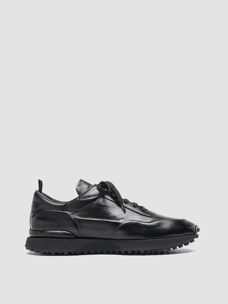 KEYNES 001 - Black Nappa Leather Sneakers
