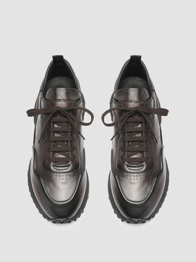 KEYNES 001 - Brown Nappa Leather Sneakers Men Officine Creative - 2