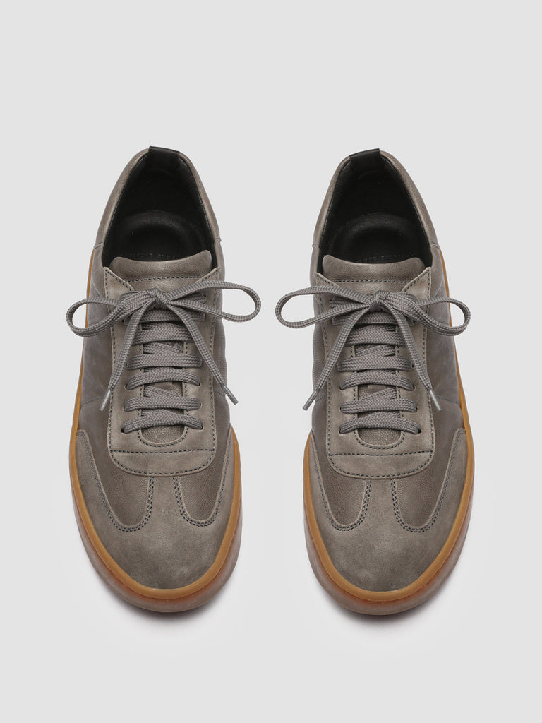 KOMBINED 001 - Grey Leather Sneakers Latex Sole Men Officine Creative - 2