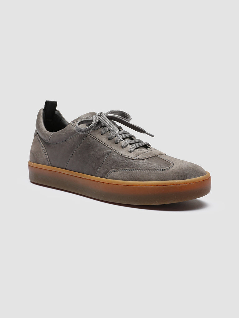 KOMBINED 001 - Grey Leather Sneakers Latex Sole Men Officine Creative - 3