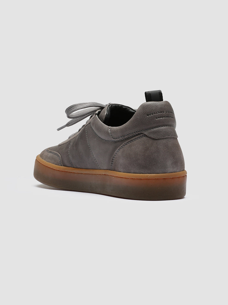 KOMBINED 001 - Grey Leather Sneakers Latex Sole Men Officine Creative - 4