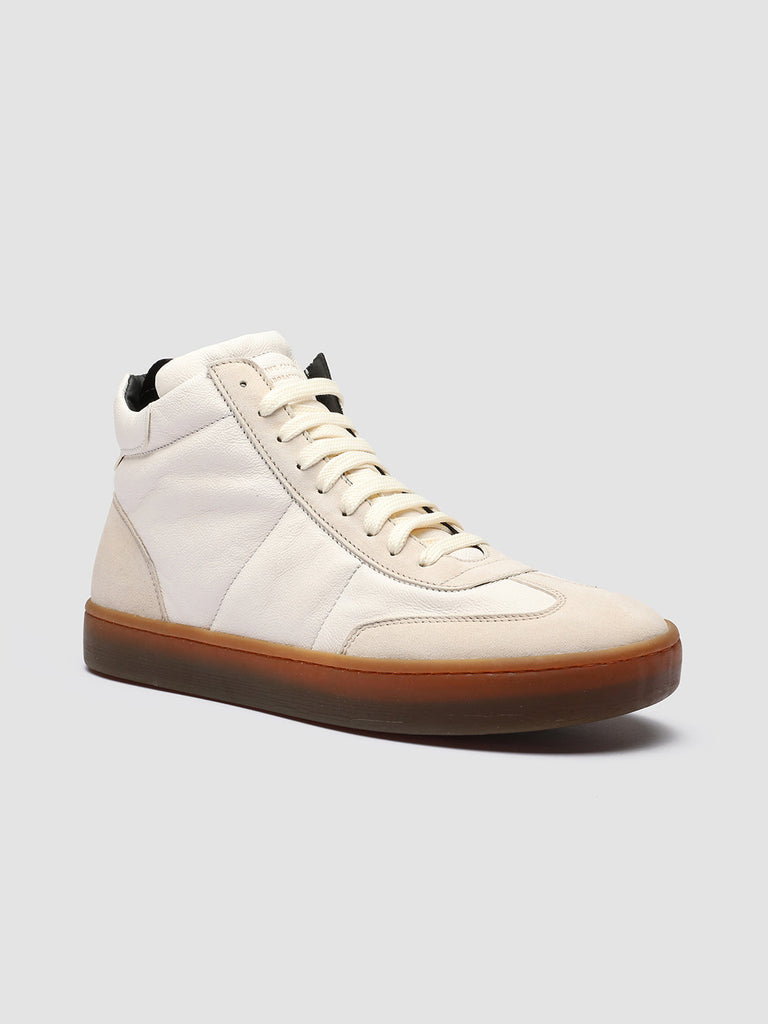 KOMBINED 002 - White Leather Sneakers Latex Sole Men Officine Creative - 3