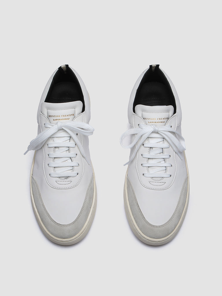 KRIS LUX 001 - White Leather and Suede Sneakers  Men Officine Creative - 2