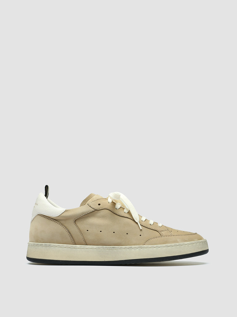 MAGIC 002 - Beige Leather and Suede Low Top Sneakers men Officine Creative - 1