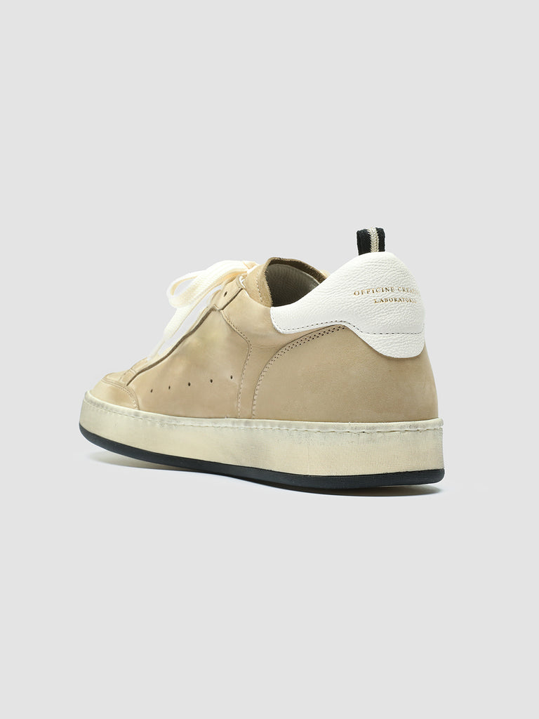MAGIC 002 - Beige Leather and Suede Low Top Sneakers men Officine Creative - 4