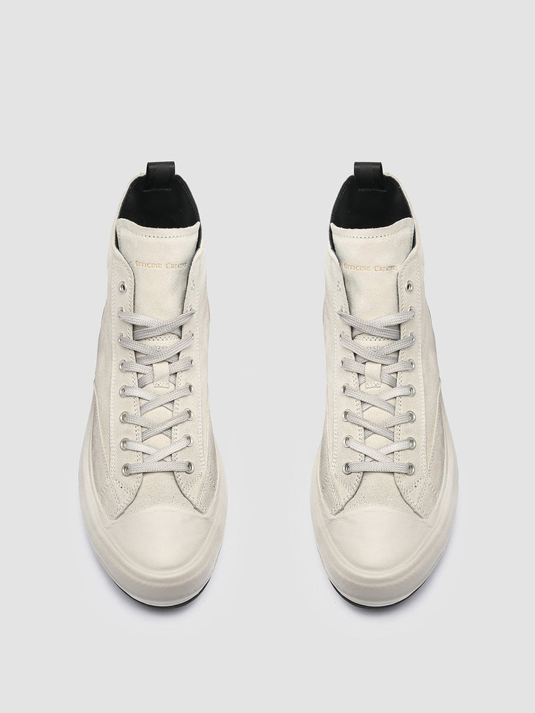 MES 011 - Grey Suede High-Top Sneakers