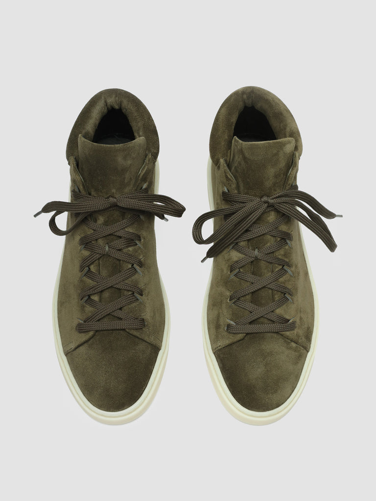 MUSKRAT 010 - Green Suede High Top Sneakers men Officine Creative - 2