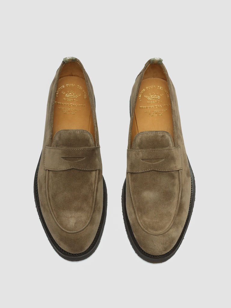OPERA FLEXI 101 - Taupe Suede Penny Loafers