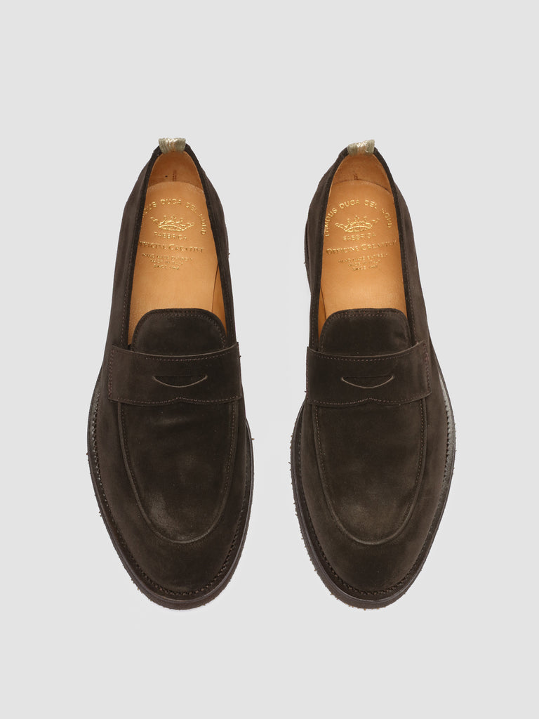 OPERA FLEXI 101 - Brown Suede Penny Loafers