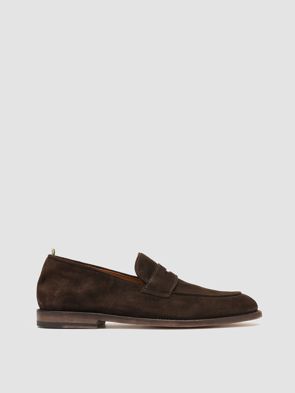 OPERA 001 - Dark Brown Suede Penny Loafers  Men Officine Creative - 1