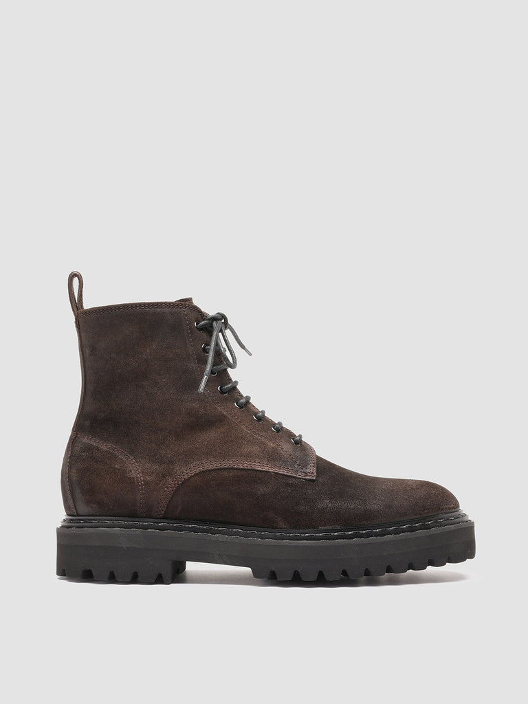PISTOLS 002 - Brown Suede Lace Up Ankle Boots