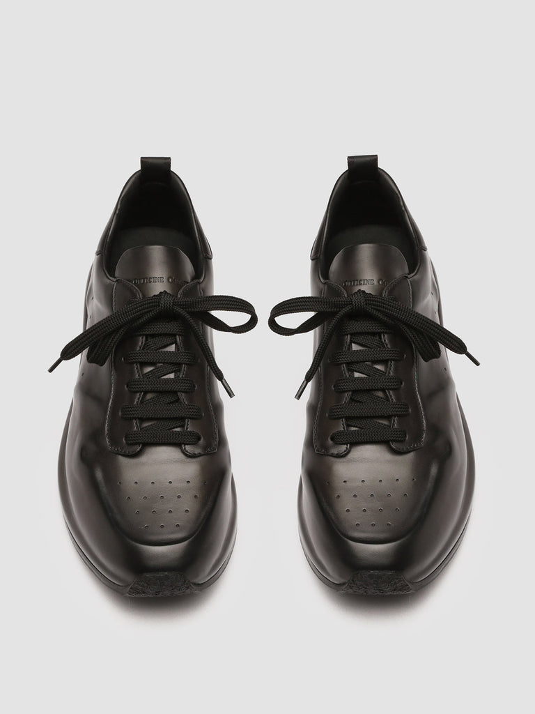 RACE LUX 003 - Grey Leather Sneakers