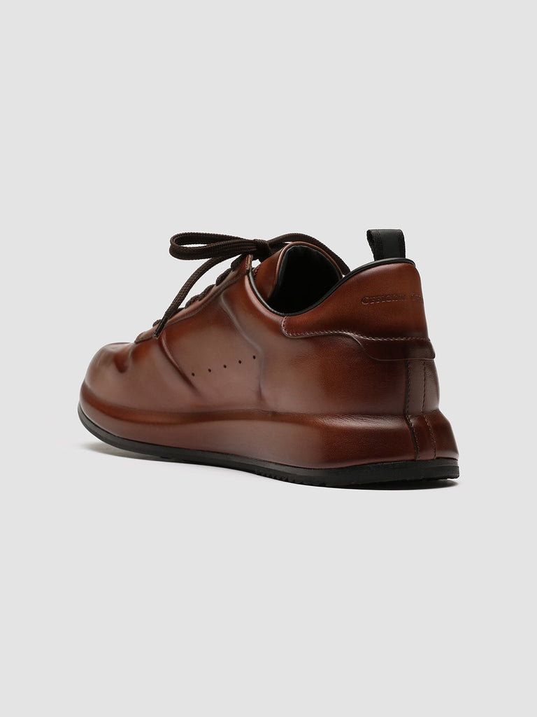RACE LUX 003 - Brown Airbrushed Leather Sneakers Men Officine Creative - 4