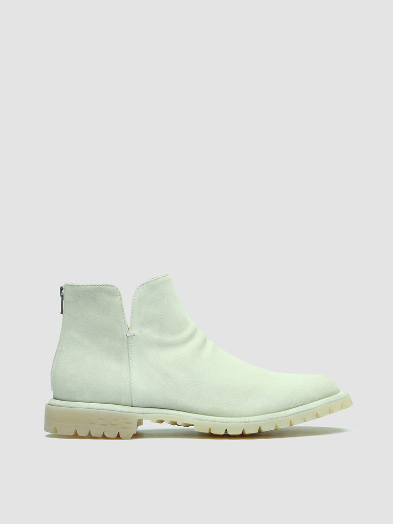 SPECTACULAR 003 - White Suede Ankle Boots