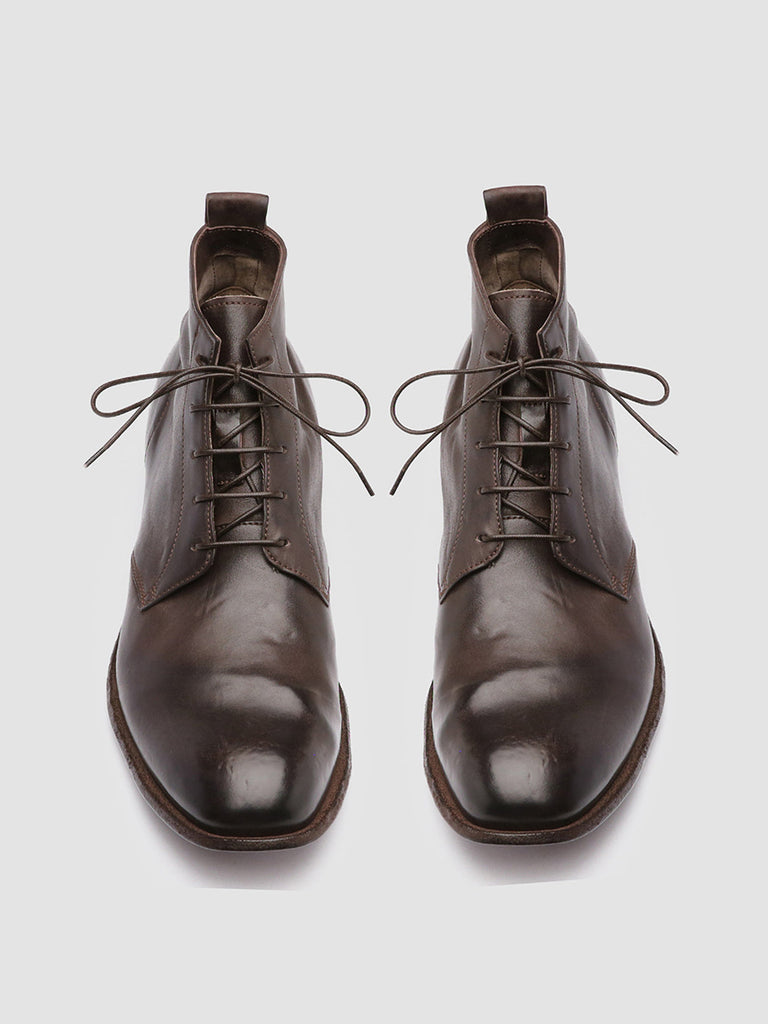 STEREO 004 - Brown Leather Ankle Boots Men Officine Creative - 2