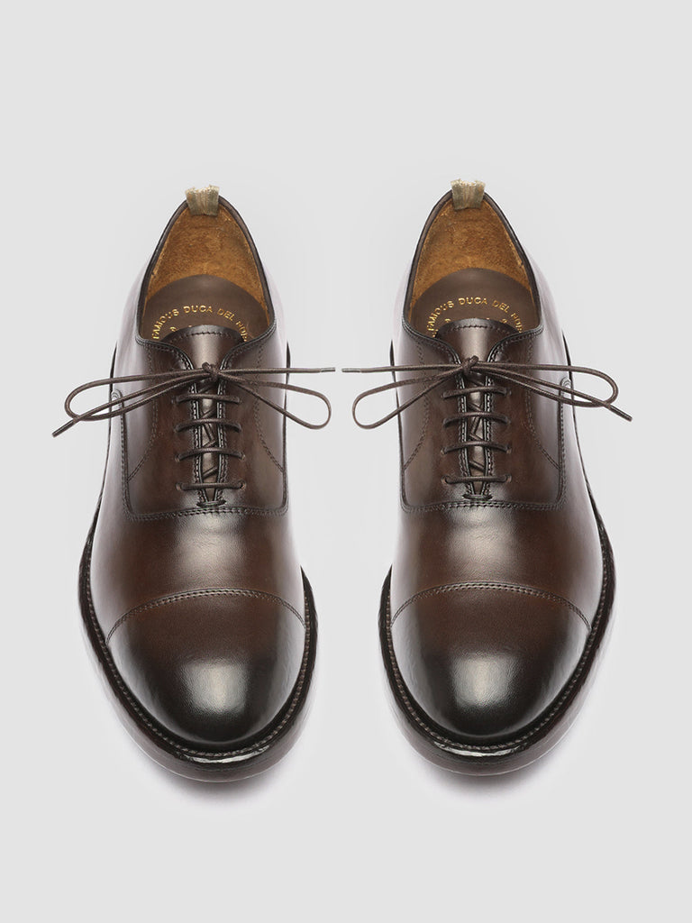 Men's Brown Leather Shoes TEMPLE 001 – Officine Creative EU